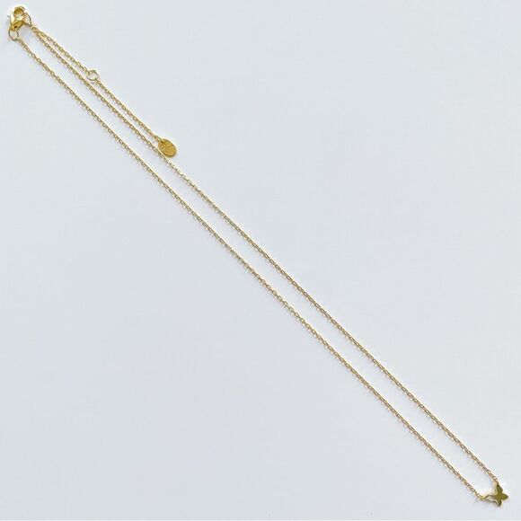 Argento Vivo dainty butterfly necklace. - Picture 3 of 10